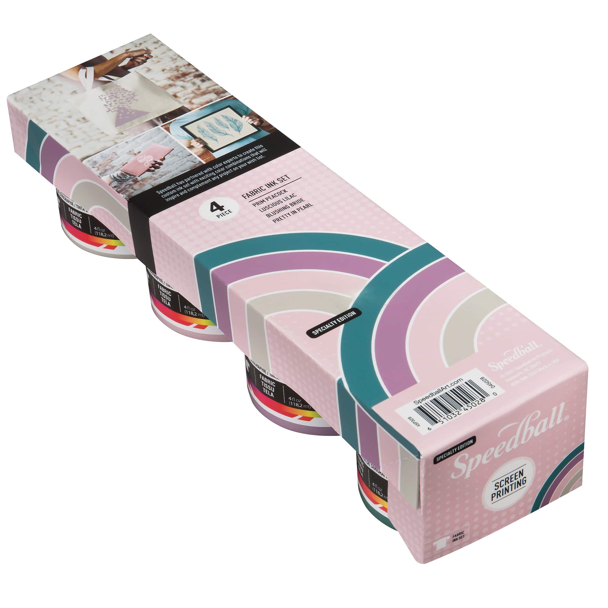 6 Packs: 4 ct. (24 total) Speedball® Polished Pastels Screen Printing Inks